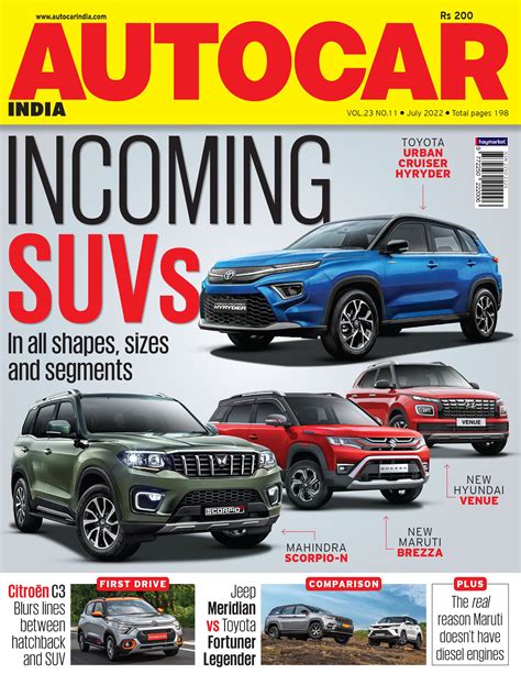 Autocar India is the country's leading authority for car and motorbike buyers. Having pioneered road testing in India, its road test verdicts are the last word on new cars and bikes. Its monthly content of exclusive news, features and riveting stories continues to be unrivalled. 
